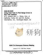 USING FAULT TREES TO FIND DESIGN ERRORS IN REAL TIME SOFTWARE（ PDF版）