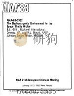 THE ELECTROMAGNETIC ENVIRONMENT FOR THE SPACE SHUTTLE ORBITER（ PDF版）