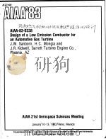 DESIGN OF A LOW EMISSION COMBUSTOR FOR AN AUTOMOTIVE GAS TURBINE（ PDF版）