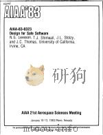 DESIGN FOR SAFE SOFTWARE（ PDF版）