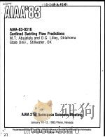 CONFINED SWIRLING FLOW PREDICTIONS（ PDF版）