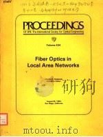 PROCEEDINGS OF SPIE-THE INTERNATIONAL SOCIETY FOR OPTICAL ENGINEERING VOLUME 434 FIBER OPTICS IN LO PDF电子版封面 0892524693