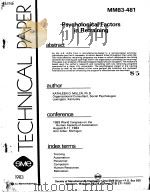PSYCHOLOGICAL FACTORS IN RETRAINING（ PDF版）