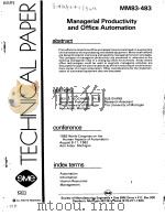 MANAGERIAL PRODUCTIVITY AND OFFICE AUTOMATION（ PDF版）