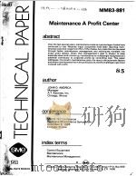 MAINTENANCE A PROFIT CENTER（ PDF版）