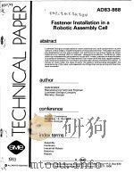 FASTENER INSTALLATION IN A ROBOTIC ASSEMBLY CELL PDF电子版封面