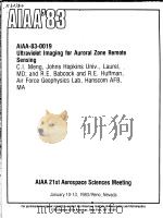 AIAA'83  AIAA-83-0019     PDF电子版封面     