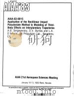 AIAA'83 AIAA-83-0015 PDF电子版封面