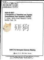 AIAA'83 AIAA-83-0037 PDF电子版封面