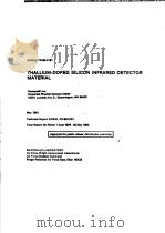 THALLIUM-DOPED SILICON INFRARED DETECTOR MATERIAL PDF电子版封面