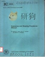 EXPLOSIVES AND BLASTING PROCEDURES MANUAL（ PDF版）
