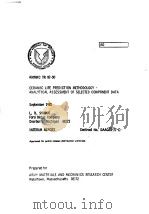 CERAMIC LIFE PREDICTION METHODOLOGY-ANALYTICAL ASSESSMENT OF SELECTED COMPONENT DATA（ PDF版）