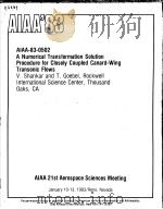 AIAA'83 AIAA-83-0502 PDF电子版封面
