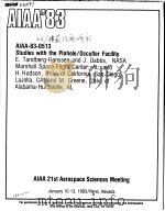 AIAA'83 AIAA-83-0513 PDF电子版封面