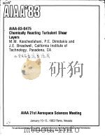 AIAA'83 AIAA-83-0475 PDF电子版封面