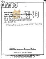 AIAA'83 AIAA-83-0467 PDF电子版封面