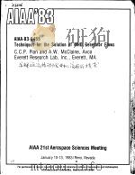 AIAA'83 AIAA-83-0465 PDF电子版封面