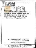 AIAA'83 AIAA-83-0485 PDF电子版封面