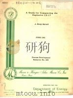 A STUDY FOR COMPACTING THE EXPLOSIVE LX-17 PDF电子版封面