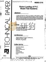 ROBOT LOADING OF P.C. BOARD TEST SYSTEMS PDF电子版封面
