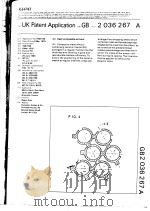 UK PATENT APPLICATION GB 2 036 267 A     PDF电子版封面     