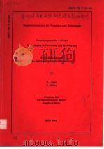 BUNDESMINISTERIUM FUR FORSCHUNG UND TECHNOLOGIE FORSCHUNGSBERICHT T 83-021 TECHNOLOGISCHE FORSCHUNG PDF电子版封面