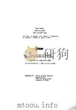 FINAL REPORT HIGH EFFICIENCY FREE ELECTRON LASER PDF电子版封面