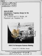 AIAA'83 AIAA-83-0099 PDF电子版封面