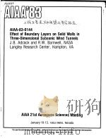 AIAA'83 AIAA-83-0144 PDF电子版封面