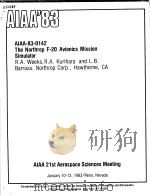 AIAA'83 AIAA-83-0142 PDF电子版封面