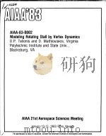 AIAA'83 AIAA-83-0002 PDF电子版封面