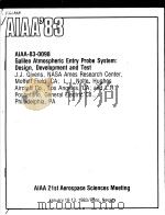 AIAA'83 AIAA-83-0098 PDF电子版封面