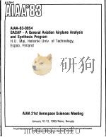 AIAA'83 AIAA-83-0054 PDF电子版封面
