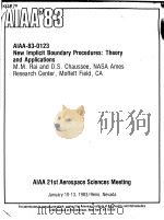 AIAA'83 AIAA-83-0123 PDF电子版封面