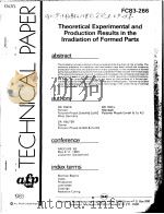 TECHNICAL PAPER FC83-266 THEORETICAL EXPERIMENTAL AND PRODUCTION RESULTS IN THE IRRADIATION OF FORME PDF电子版封面