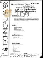 TECHNICAL PAPER FC83-260 RADIATION CURING'S ROLE IN THE U.S.MANUFACTURE OF METALLIZED PAPER AND（ PDF版）