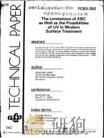 TECHNICAL PAPER FC83-252 THE LIMITATIONS OF EBC AS WELL AS THE POSSIBILITIES OF UV IN MODERN SURFACE（ PDF版）