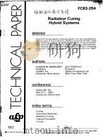 TECHNICAL PAPER FC83-254 RADIATION CURING HYBRID SYSTEMS（ PDF版）