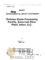 IOF5 DOE/EIS OO82 PORTIONS OF THIS DOCUMENT ARE ILLEGIBLE     PDF电子版封面     