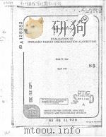 EVALUATION OF INFRARED TARGET DISCRIMINATION ALGORITHMS PDF电子版封面 IRVIN W.KAY