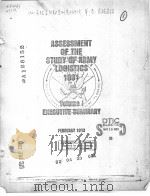 ASSESSMENT OF THE STUDY OF ARMY LOGISTICS 1981 VOLUME 1 EXECUTIVE SUMMARY PDF电子版封面