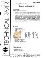 TECHNICAL PAPER IQ82-371 DESIGN FOR CERTAINTY（ PDF版）