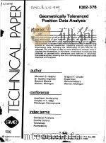 TECHNICAL PAPER IQ82-376 GEOMETRICALLY TOLERANCED POSITION DATA ANALYSIS（ PDF版）