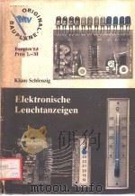 ELEKTRONISCHE LEUCHTANZEIGEN PDF电子版封面