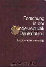 FORSCHUNG IN DER BUNDESREPUBLIK DEUTSCHLAND PDF电子版封面 3527270019