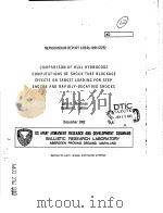COMPARISON OF HULL HYDROCODE COMPUTATIONS OF SHOCK TUBE BLOCKAGE EFFECTS ON TARGET LOADING FOR STEP PDF电子版封面 JOHN D.WORTMAN RICHARD E.LOTT