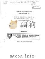 EFFECT OF LOW LOADING DENSITY ON BLAST PROPAGATION FROM EARTH COVERED MAGAZINES PDF电子版封面