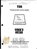 USER'S GUIDE TO TDB TOXICOLOGY DATA BANK PDF电子版封面