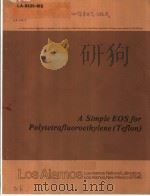 A SIMPLE EOS FOR POLYTETRAFLUOROETHYLENE (TEFLON)（ PDF版）
