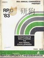 RP/C '83 38TH ANNUAL CONFERENCE PREPRINT PDF电子版封面